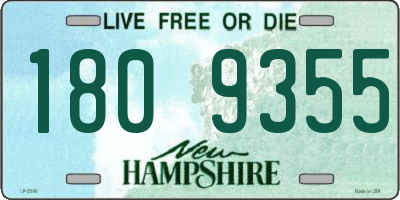 NH license plate 1809355