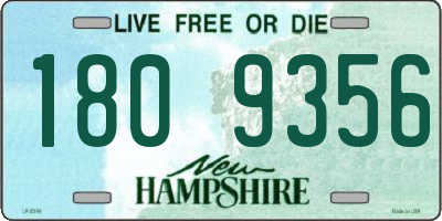 NH license plate 1809356