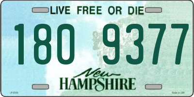 NH license plate 1809377
