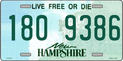 NH license plate 1809386