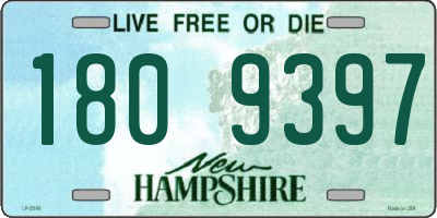 NH license plate 1809397