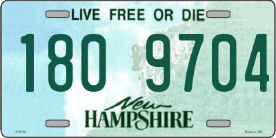 NH license plate 1809704
