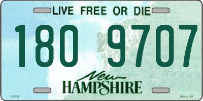 NH license plate 1809707