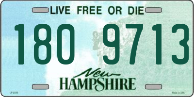 NH license plate 1809713