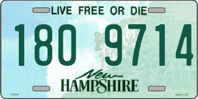 NH license plate 1809714