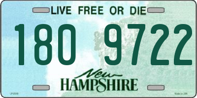 NH license plate 1809722