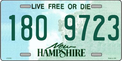 NH license plate 1809723
