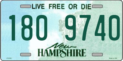 NH license plate 1809740