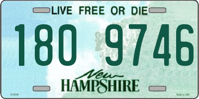 NH license plate 1809746