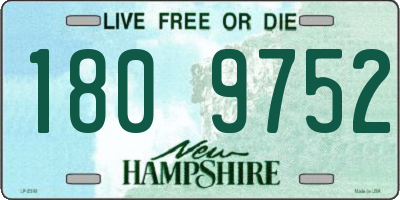 NH license plate 1809752