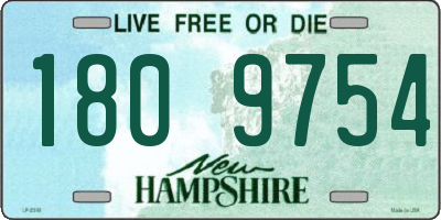 NH license plate 1809754