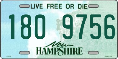 NH license plate 1809756