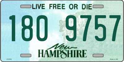 NH license plate 1809757