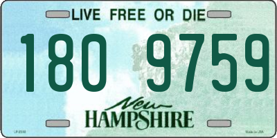 NH license plate 1809759