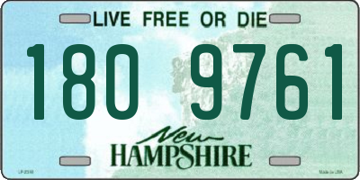 NH license plate 1809761