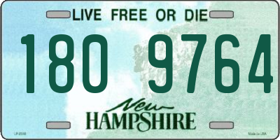 NH license plate 1809764