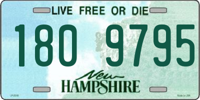 NH license plate 1809795