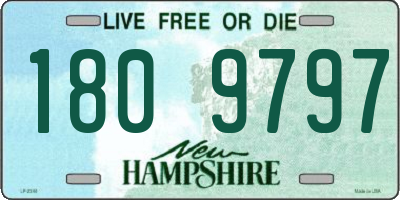 NH license plate 1809797