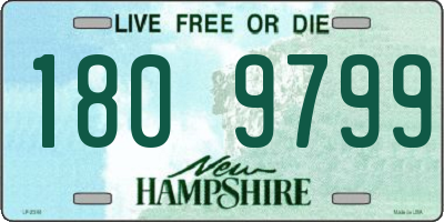 NH license plate 1809799