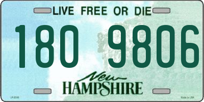 NH license plate 1809806