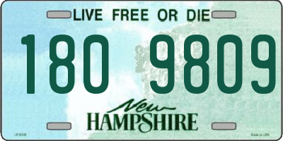 NH license plate 1809809