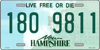 NH license plate 1809811