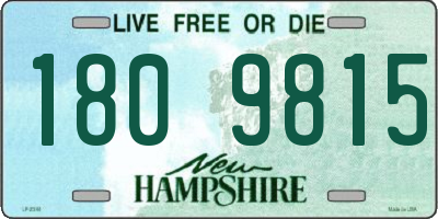 NH license plate 1809815