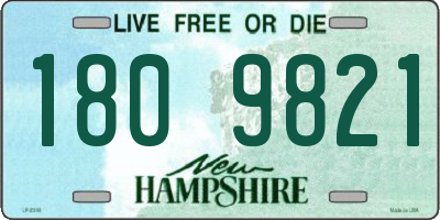 NH license plate 1809821