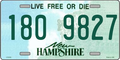 NH license plate 1809827