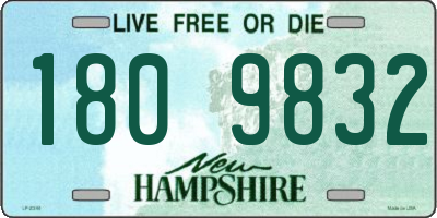 NH license plate 1809832