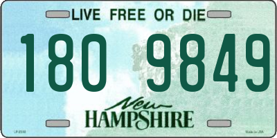 NH license plate 1809849
