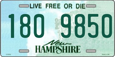 NH license plate 1809850