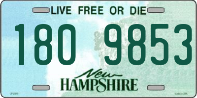 NH license plate 1809853