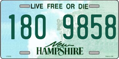 NH license plate 1809858