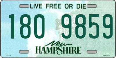 NH license plate 1809859