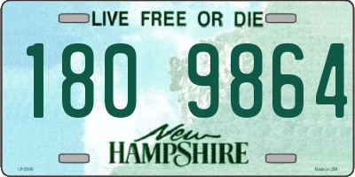 NH license plate 1809864