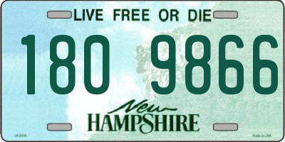 NH license plate 1809866