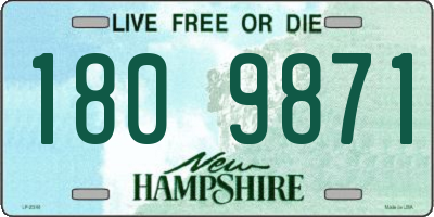 NH license plate 1809871