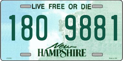 NH license plate 1809881