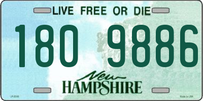 NH license plate 1809886
