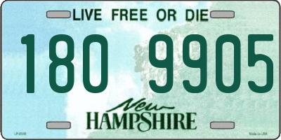 NH license plate 1809905