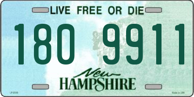 NH license plate 1809911