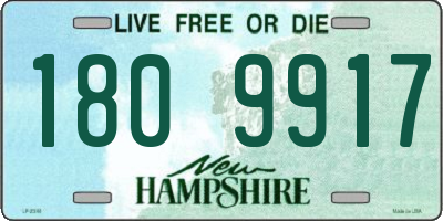 NH license plate 1809917
