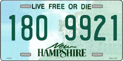 NH license plate 1809921