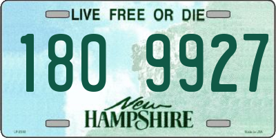 NH license plate 1809927