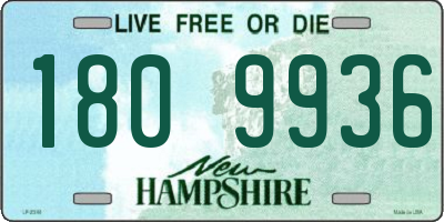 NH license plate 1809936