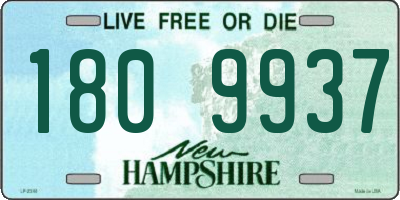NH license plate 1809937