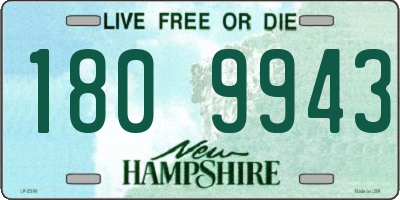 NH license plate 1809943