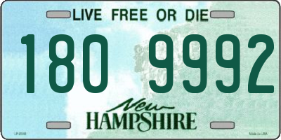 NH license plate 1809992