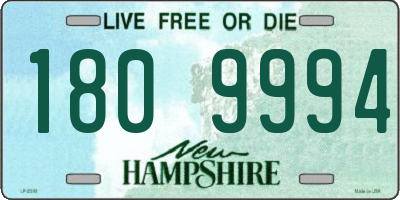 NH license plate 1809994